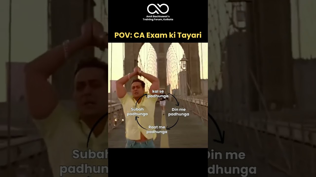 The Infinite Loop of Every CA Aspirant ♾️😂 | Amit Bachhawat Training Forum