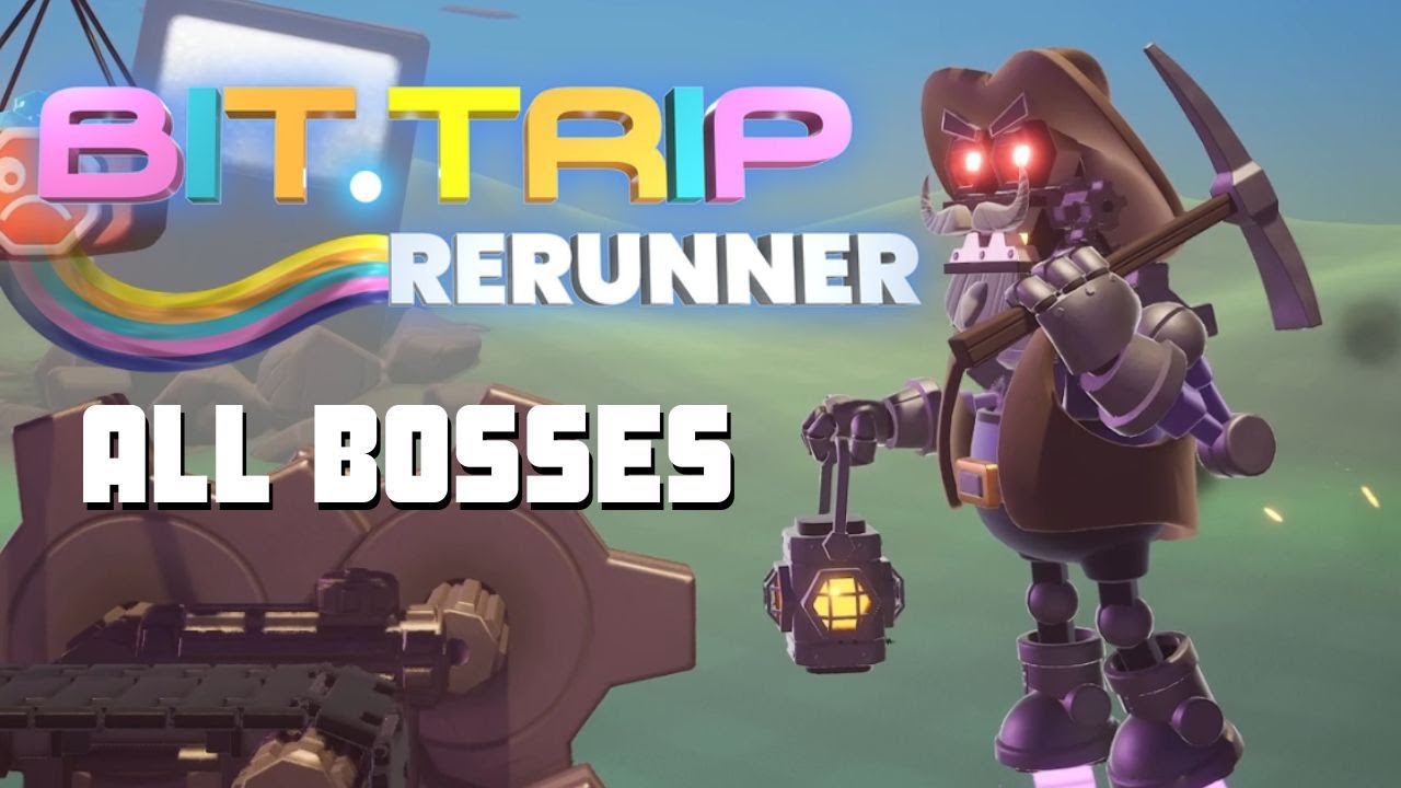 BIT.TRIP RERUNNER - ALL BOSSES [No Hit / High Density] + Ending