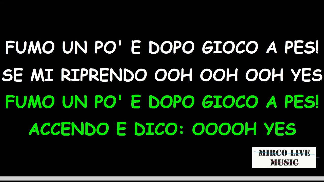 GIULIANO PALMA FEAT. CLUB DOGO - PES ( KARAOKE )