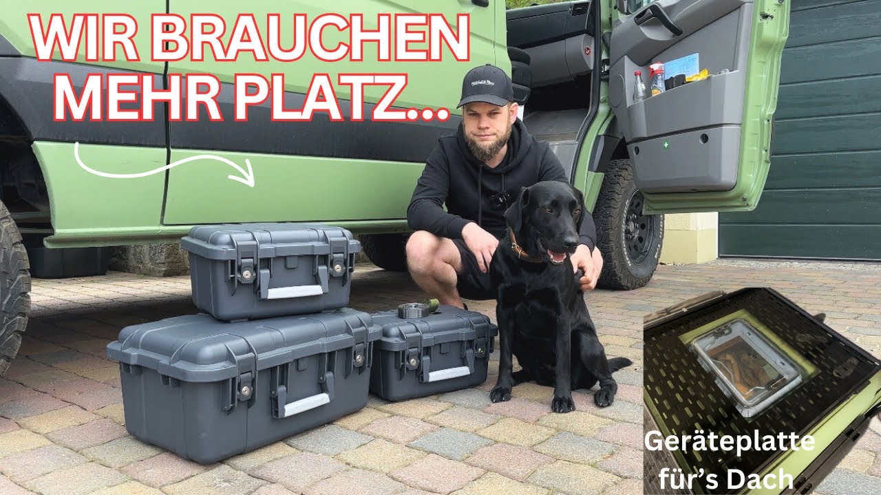 Mehr Platz am CAMPERVAN 🚐 / Staukisten / Geräteplatte für Dachträger