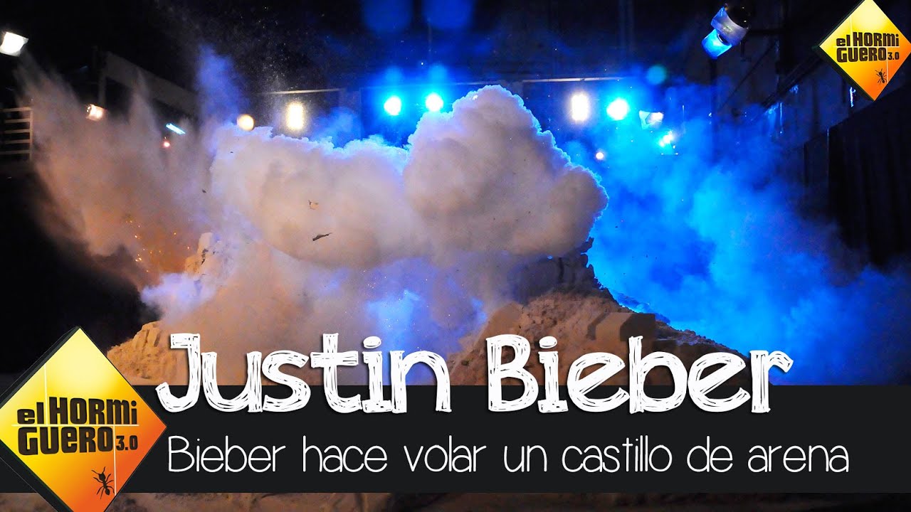 Bieber hace volar un castillo de arena de 120.000 kilos - El Hormiguero 3.0