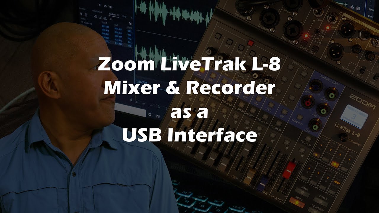 Using the Zoom LiveTrak L-8 as a USB Interface