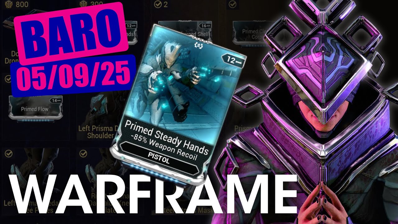 Baro Ki'Teer Location & Inventory 5 September 2025 - Warframe