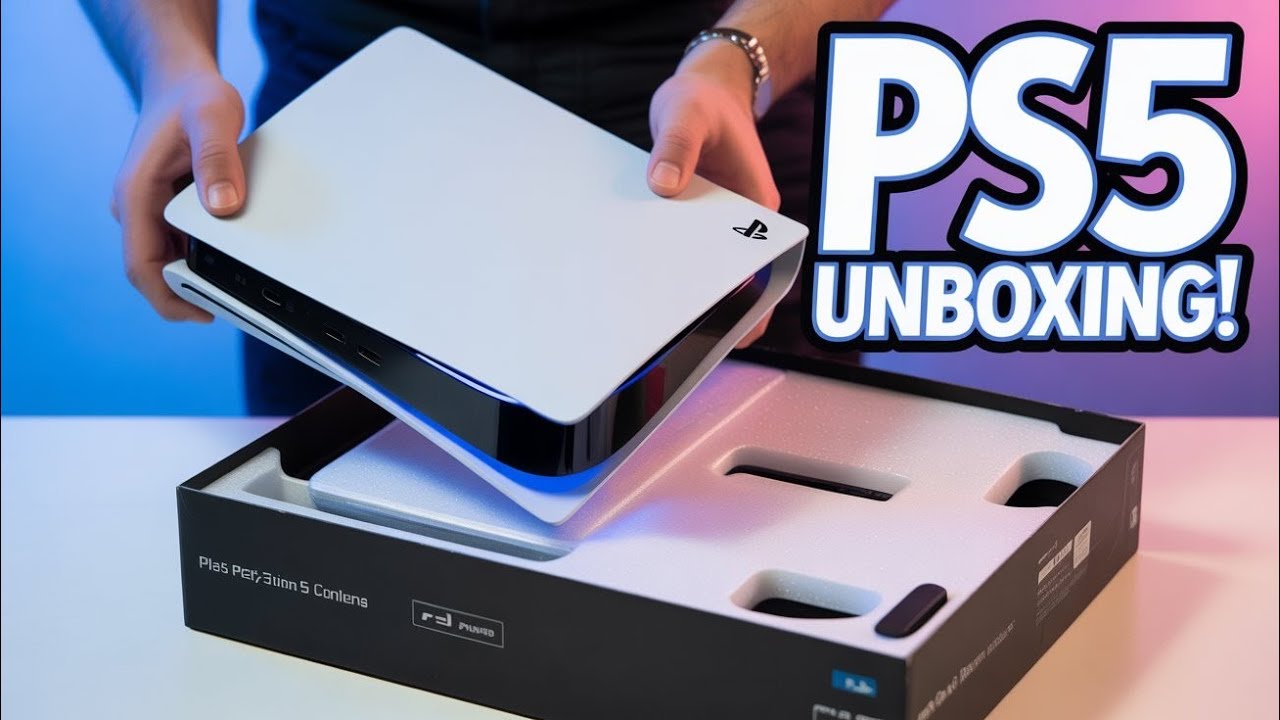 Распаковка PlayStation 5.