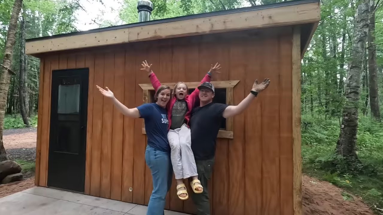 Building an Off-Grid Sauna in the Woods | DIY Forest Sauna Build