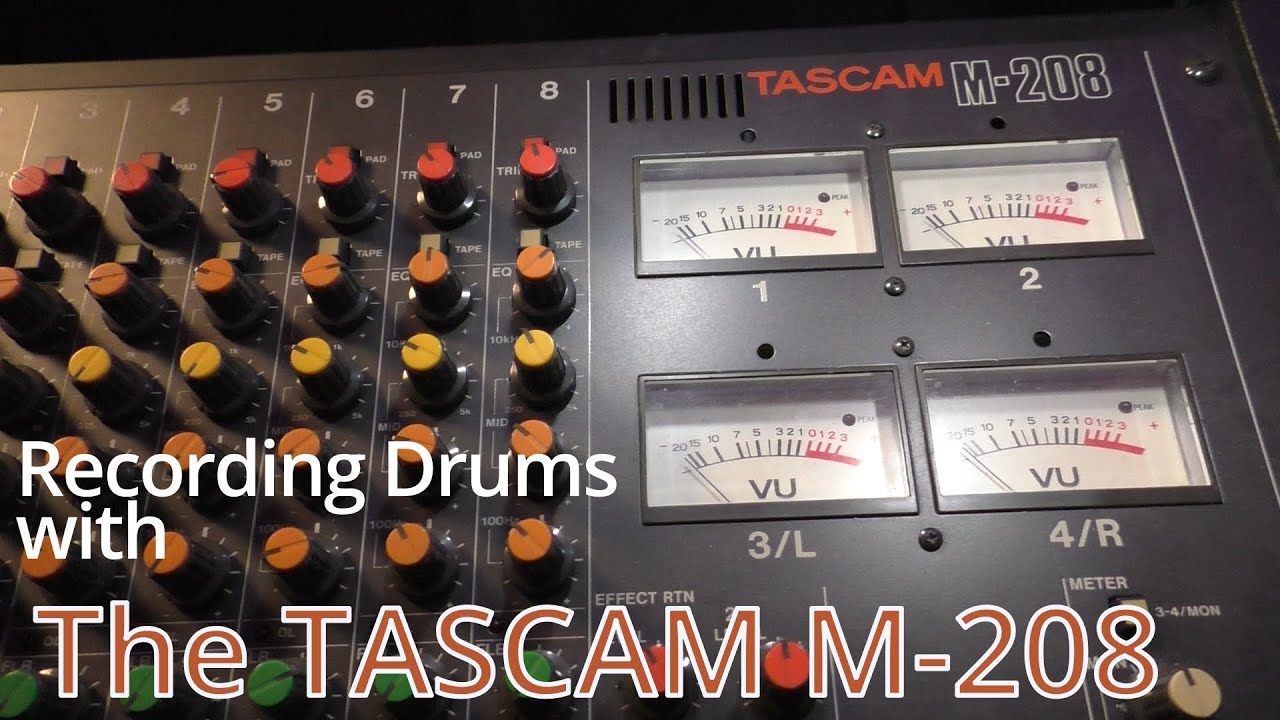 How to play drums with the Tascam M-208
