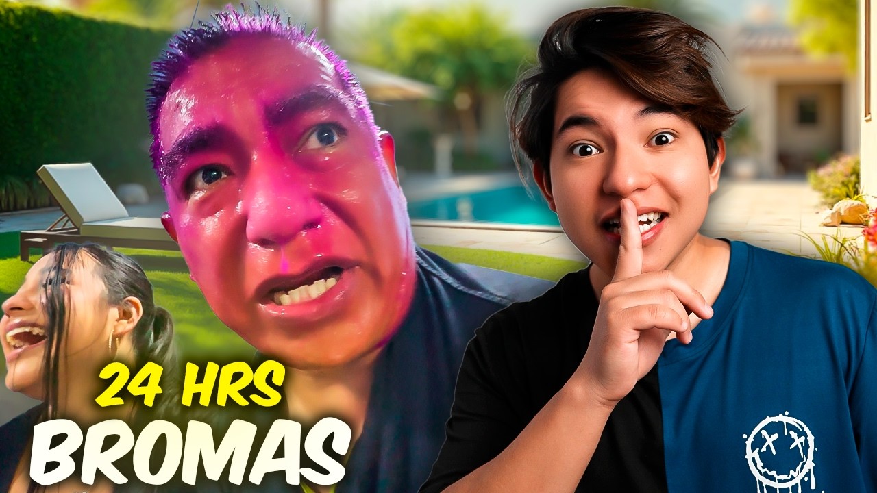 24 HORAS DE BROMAS A MI PAPA *se enoja*