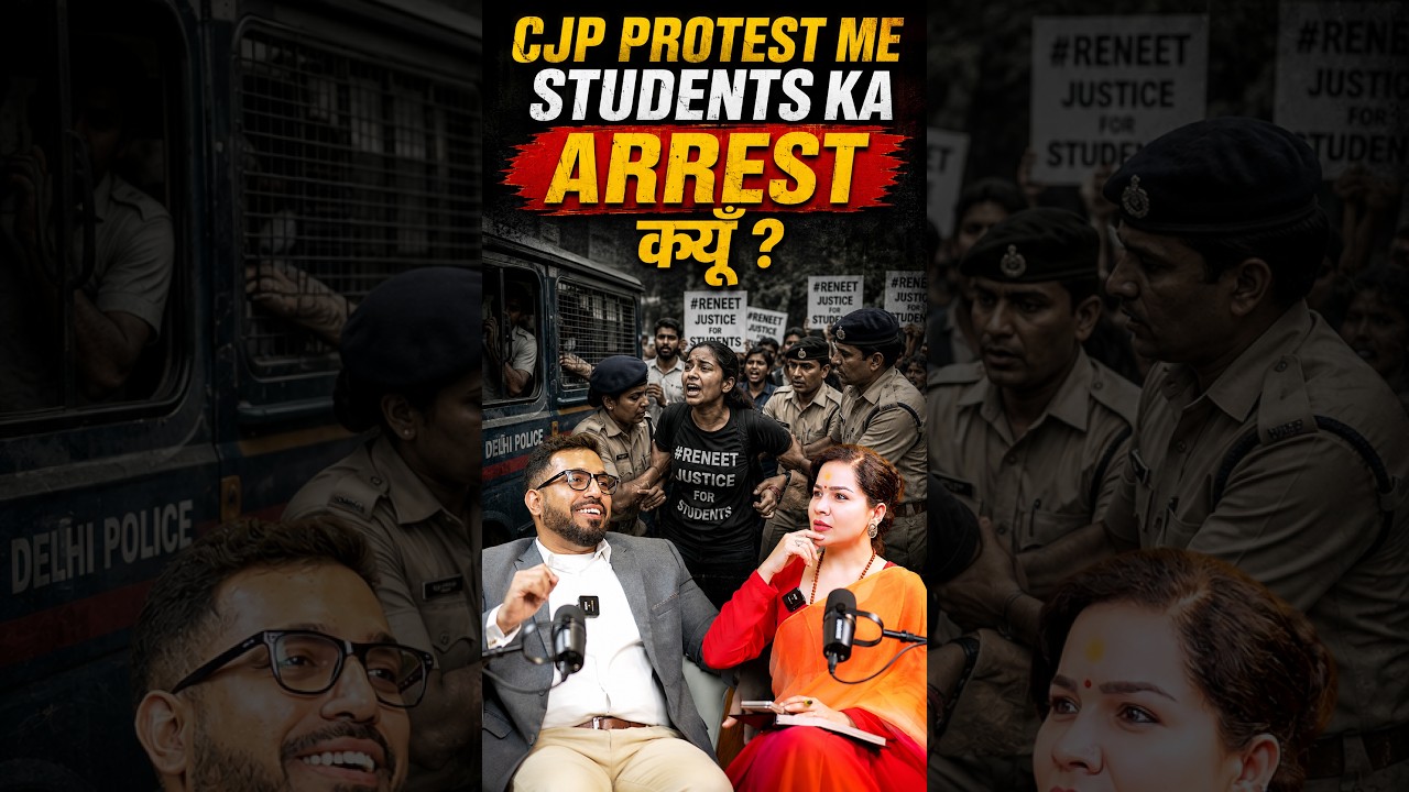 Why are students being arrested in the CJP protest? #cjpprotest #neetprotest #studentlife #themum...