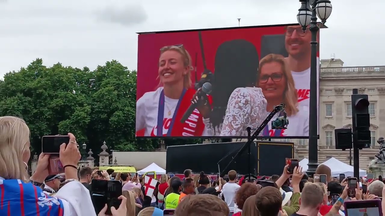 The lionesses victory parade in London 