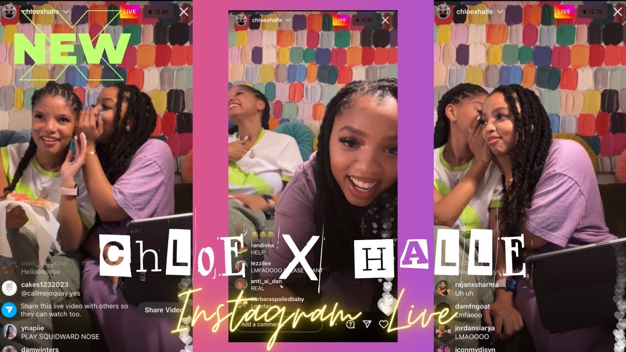 NEW Chloe x Halle Bailey Tea Time - IG Live 7.30.2023 *STORYTIME*
