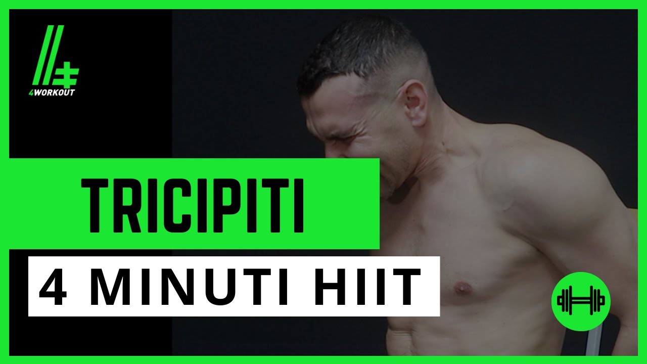 Allenamento 4 minuti Super per i Tricipiti 30/20