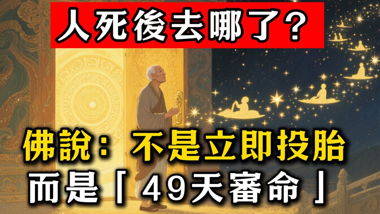 人死後去哪了？佛說：不是立即投胎，而是「49天審命」！#佛教 #佛家 #佛法 #佛學知識 #佛學智慧 #修心修行 #佛教文化 #禪悟人生#傳統文化