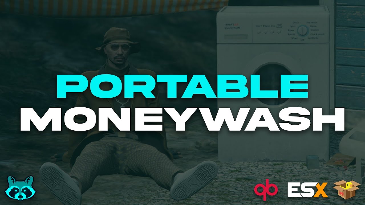 [FREE] Portable Moneywash | ESX/QBX/QB | StevoScripts