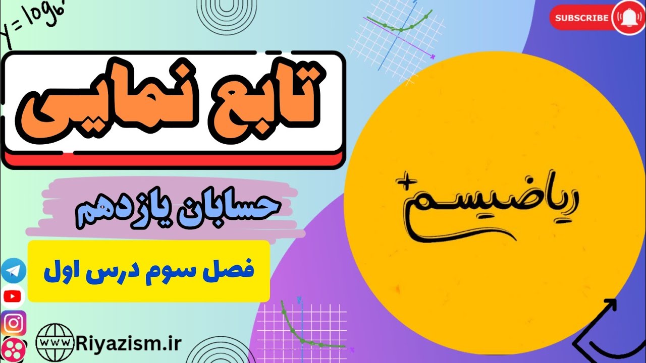 آموزش تابع نمایی حسابان یازدهم درس اول فصل سوم نسخه ابتدایی