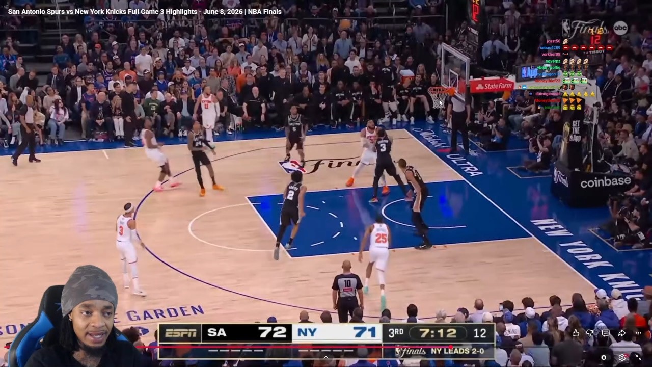 FlightReacts To #2 SPURS at #3 KNICKS | NBA FINALS GAME 3 HIGHLIGHTS | June 8, 2026!