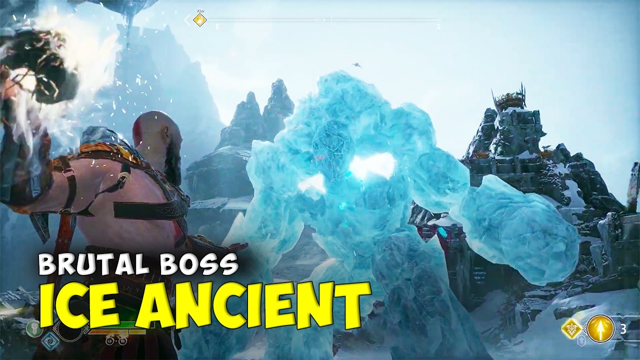 ICE ANCIENT BOSS FIGHT 🔥 Kratos Unleashed | God of War