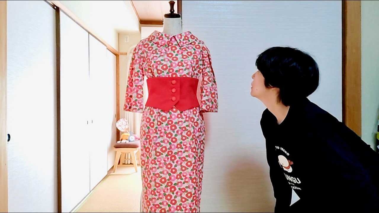 昭和35年の和服みたいな洋服を作ってみたら超絶美しかった