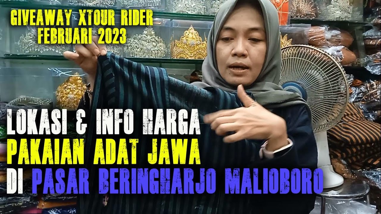 Tempat Beli Pakaian Adat Jawa di Pasar Beringharjo Malioboro Yogyakarta