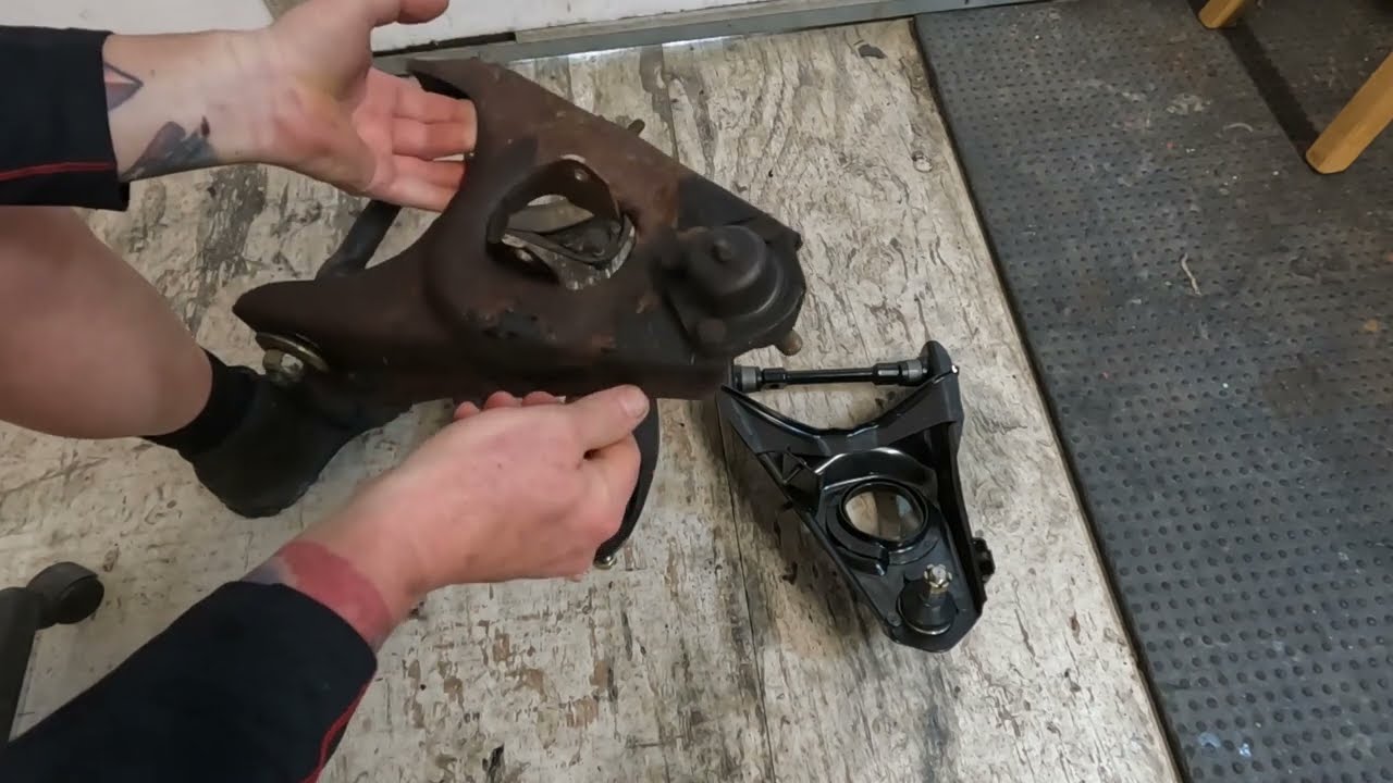 Fiat 124  Spider 2000,  Prep for new suspension, a look at the VickAuto  A- Arm set, Prima 1