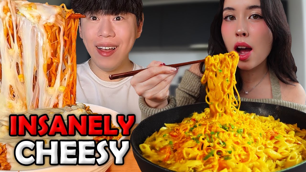 mukbangers vs the CHEESIEST NOODLES