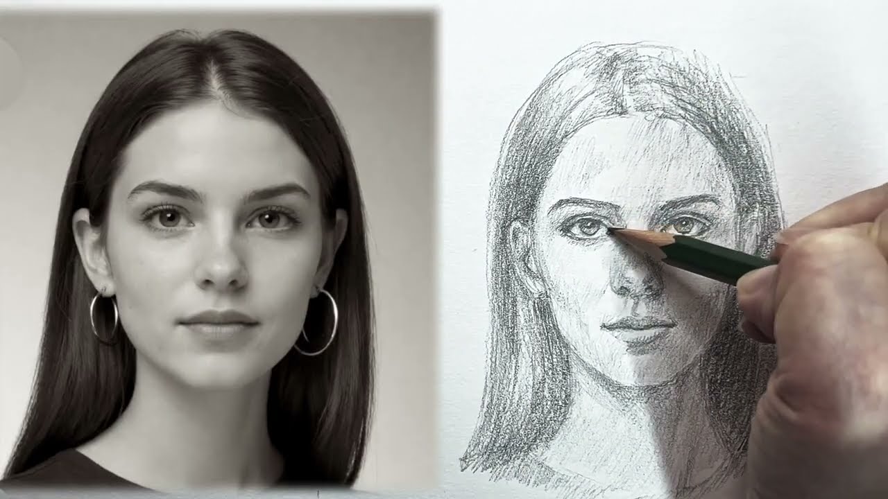 Draw Realistic Face of a Woman Easily! Beginner-Friendly Tutorial