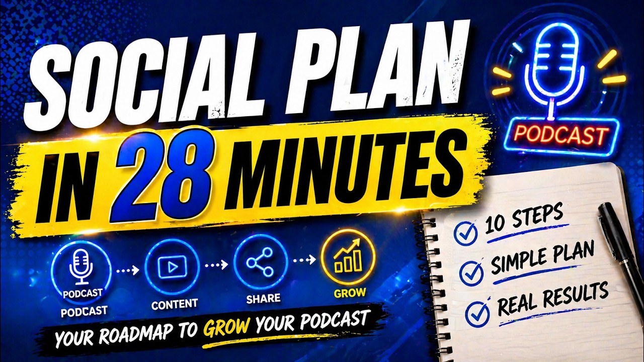 10 Steps to a Podcast Social Media Plan in 28 Minutes