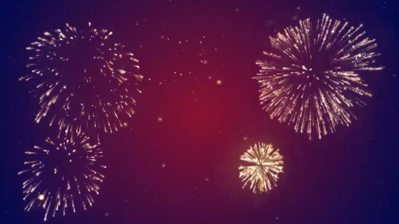 Happy new year fireworks animation background | Free Fireworks Background animation | 4k UHD