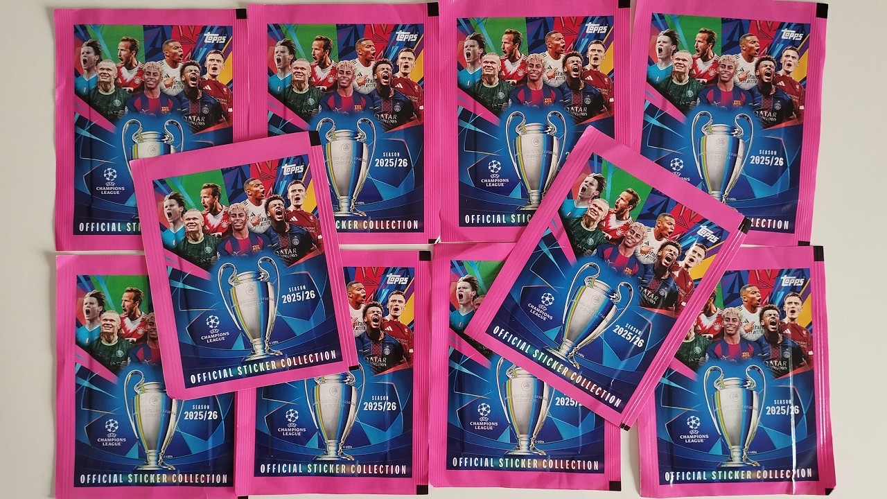 LAS COLECCIONES DEL OCIOSO 543: TOPPS UEFA CHAMPIONS LEAGUE 2025/26 OFICIAL STICKERS COLLECTION!!