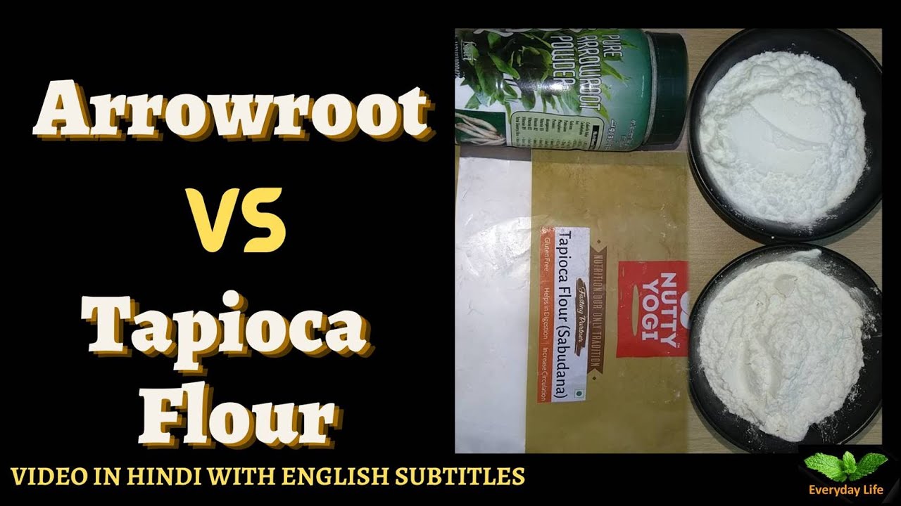 Arrowroot Vs Tapioca Flour| अरारोट Vs टेपिओका फ्लावर | Arrowroot Vs Cassava flour|Everyday Life #228