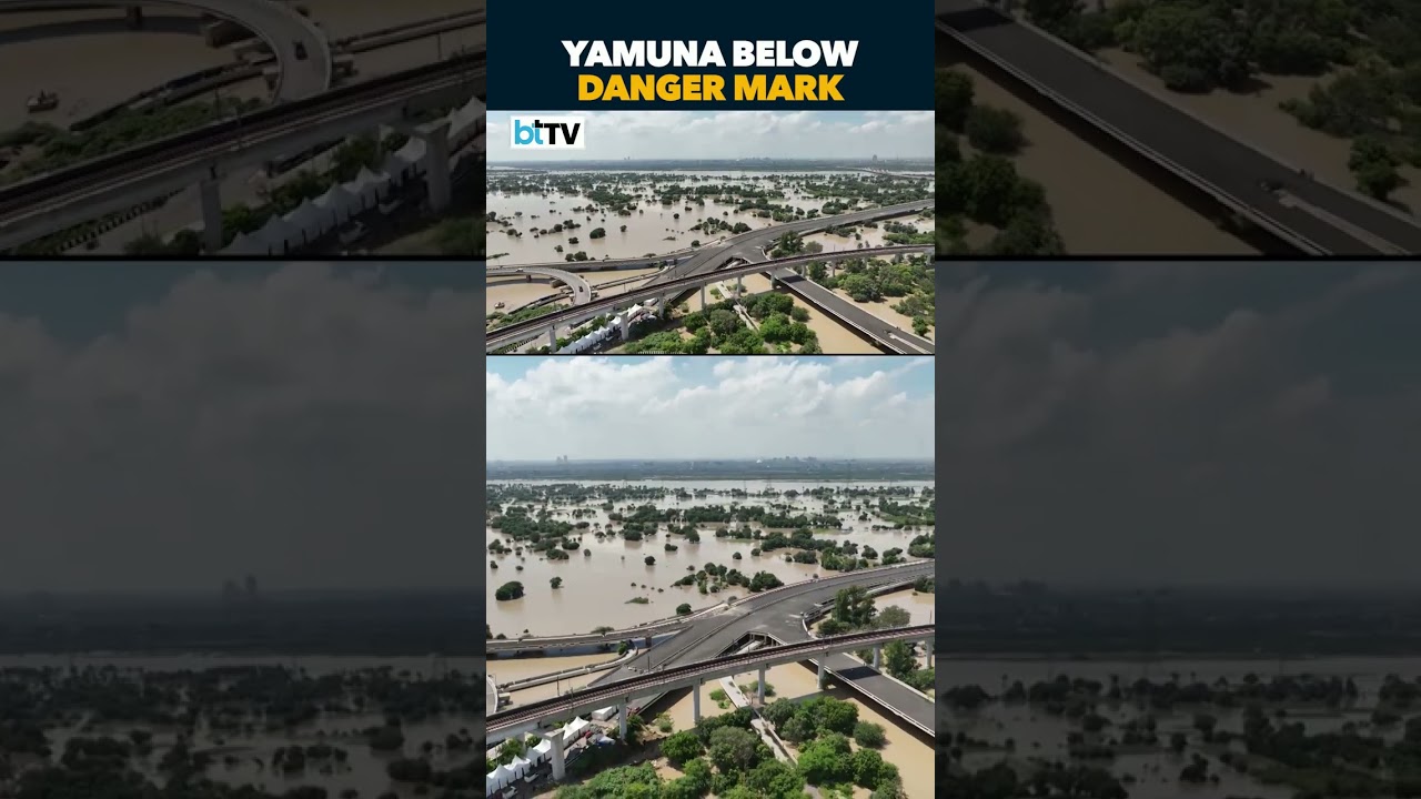 Yamuna River Falls Below Danger Mark In Delhi, Visuals From Mayur Vihar