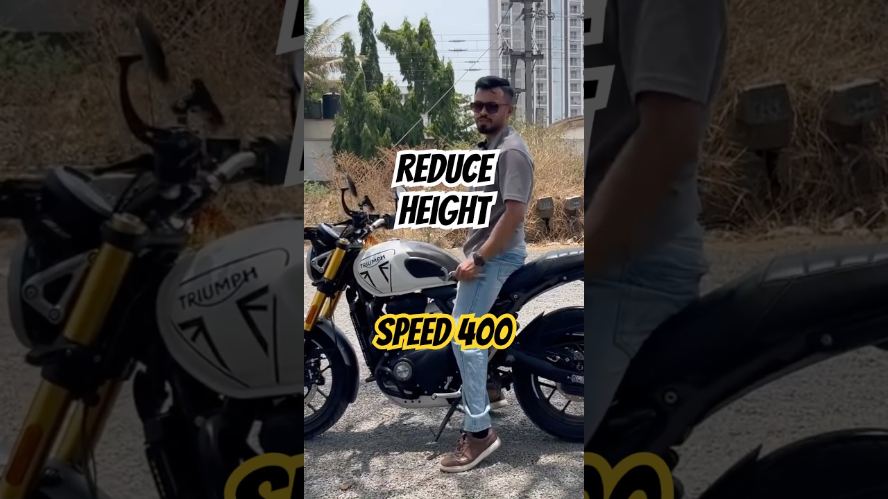 Speed 400 suspension preload adjustment👍#triumph #speed400 #triumphspeed400 #scrambler400x #400cc