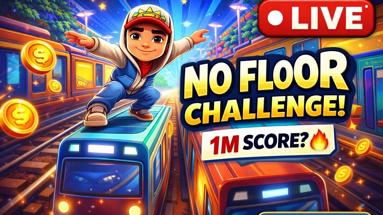 🔥 Subway Surfers No Floor Challenge LIVE | Impossible Run? 🚆