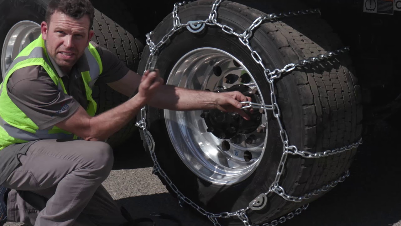 Chaining up for Winter - Matheson Trucking