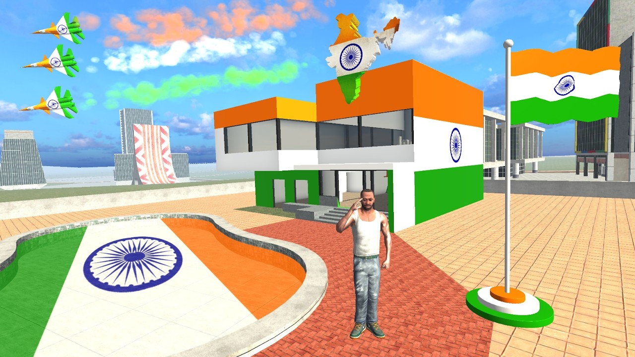 Franklin Celebrate Independence Day in Indian Bike Driving 3D