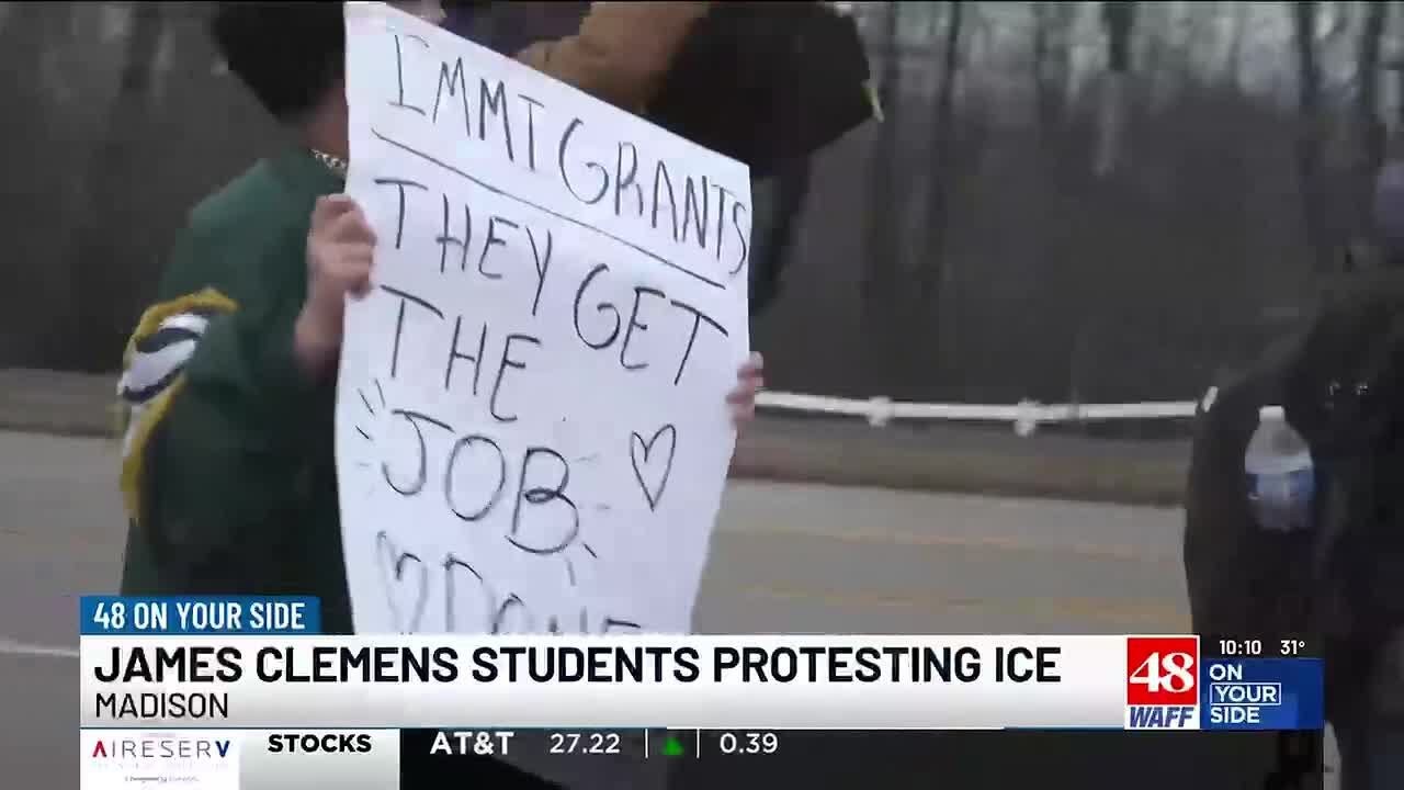 James Clemens HS students protest against ICE