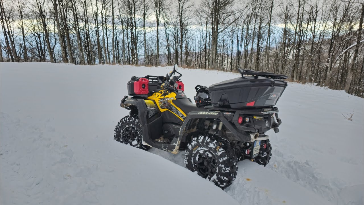 quad sulla neve