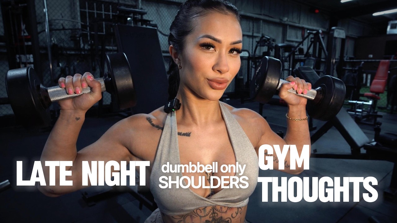 discipline is lonely | gym thoughts + dumbbell shoulders