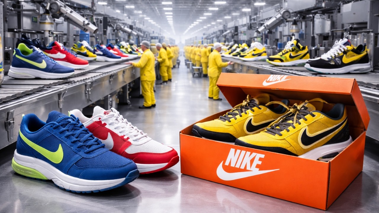 Amazing! How Nike Shoes Are Made in the Factory: From Raw Pandan Leaf to Nike - Full Process