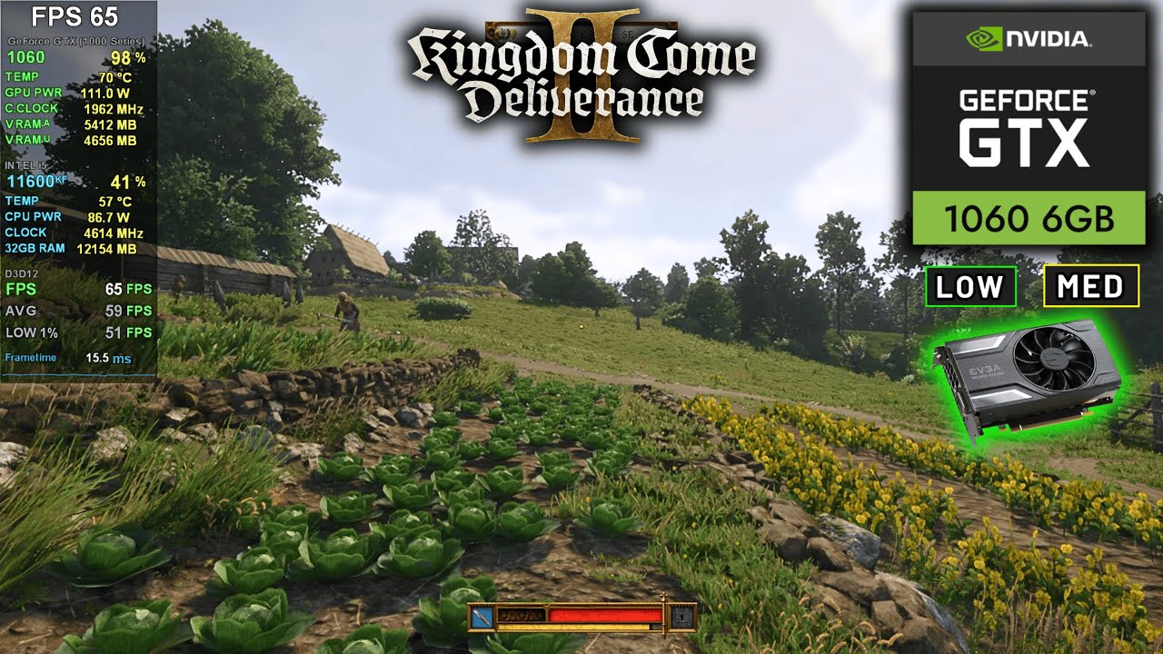 The GTX 1060 in Kingdom Come: Deliverance 2 | The Minimum GPU!