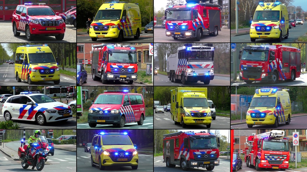 [Waterwerper Politie] Hulpdiensten met spoed onderweg in Den Haag - Emergency Services The Hague!