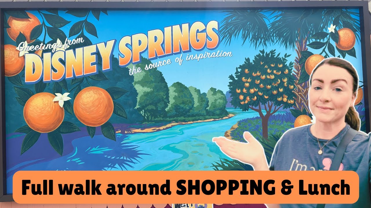 DISNEY SPRINGS full walk around SHOPPING & Lunch | Orlando Shopping | Shop with me