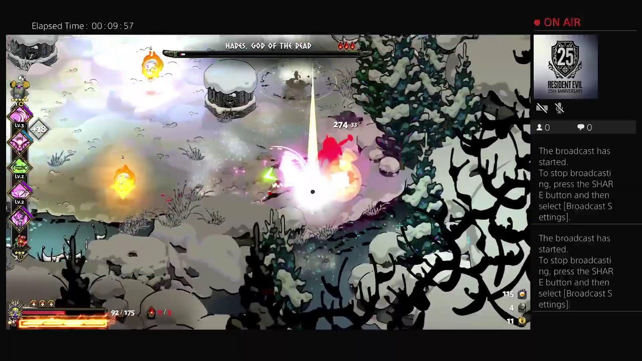 LivingSaint's First PS4 Livestreaming: Hades Theseus + Asterius Boss Fight, River Styx, Hades Boss