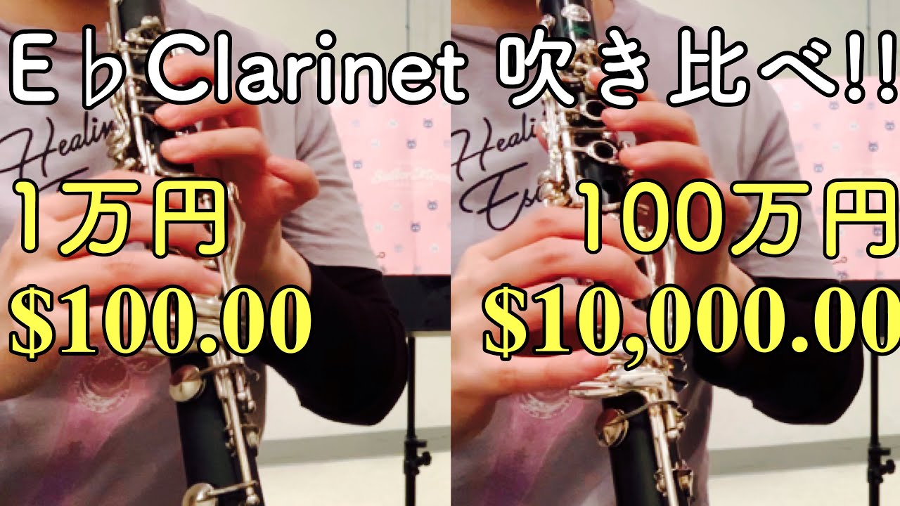 【レビュー】1万円と100万円のエスクラリネット吹き比べてみた！【格付けチェック】