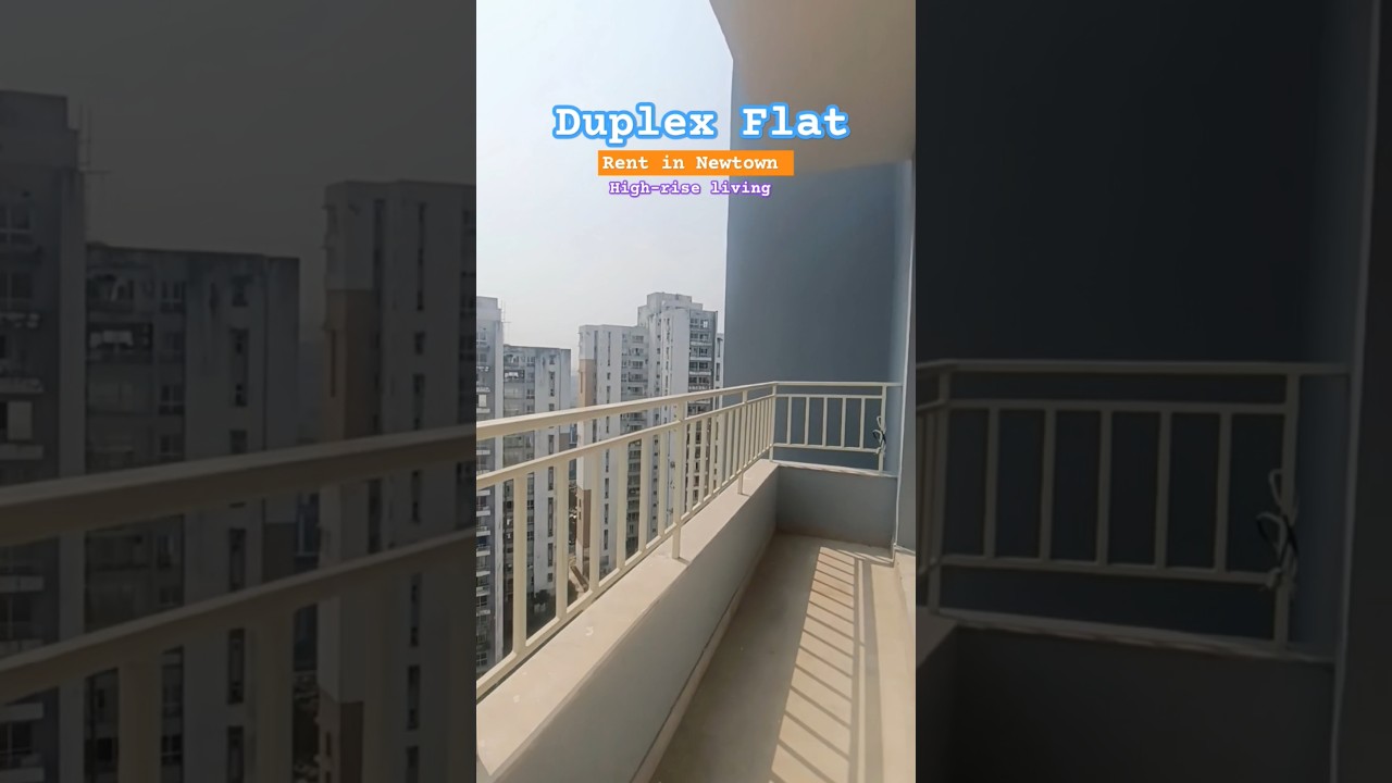 Duplex Flat for rent in Newtown🥰👌 gated society 🫶😊💕#flat #rent #newtown #duplex