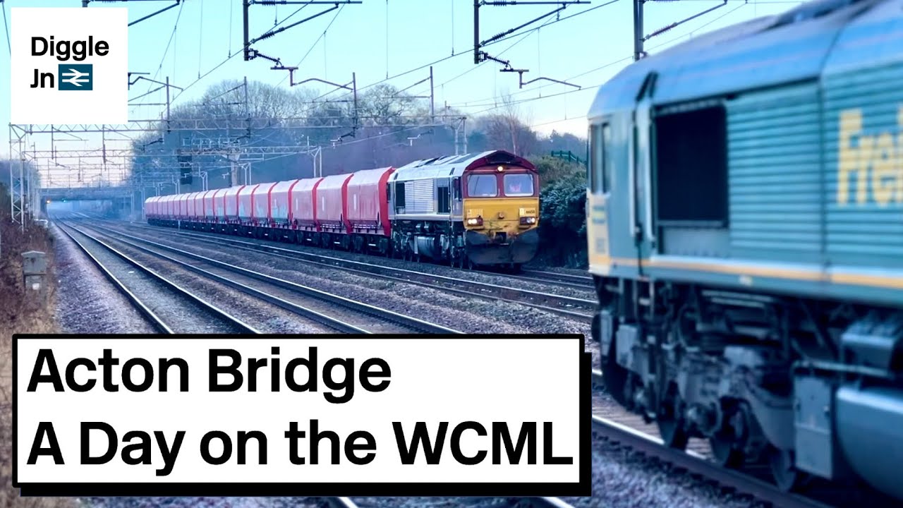 A FULL and FOGGY Day On The WCML | Acton Bridge: January 2023