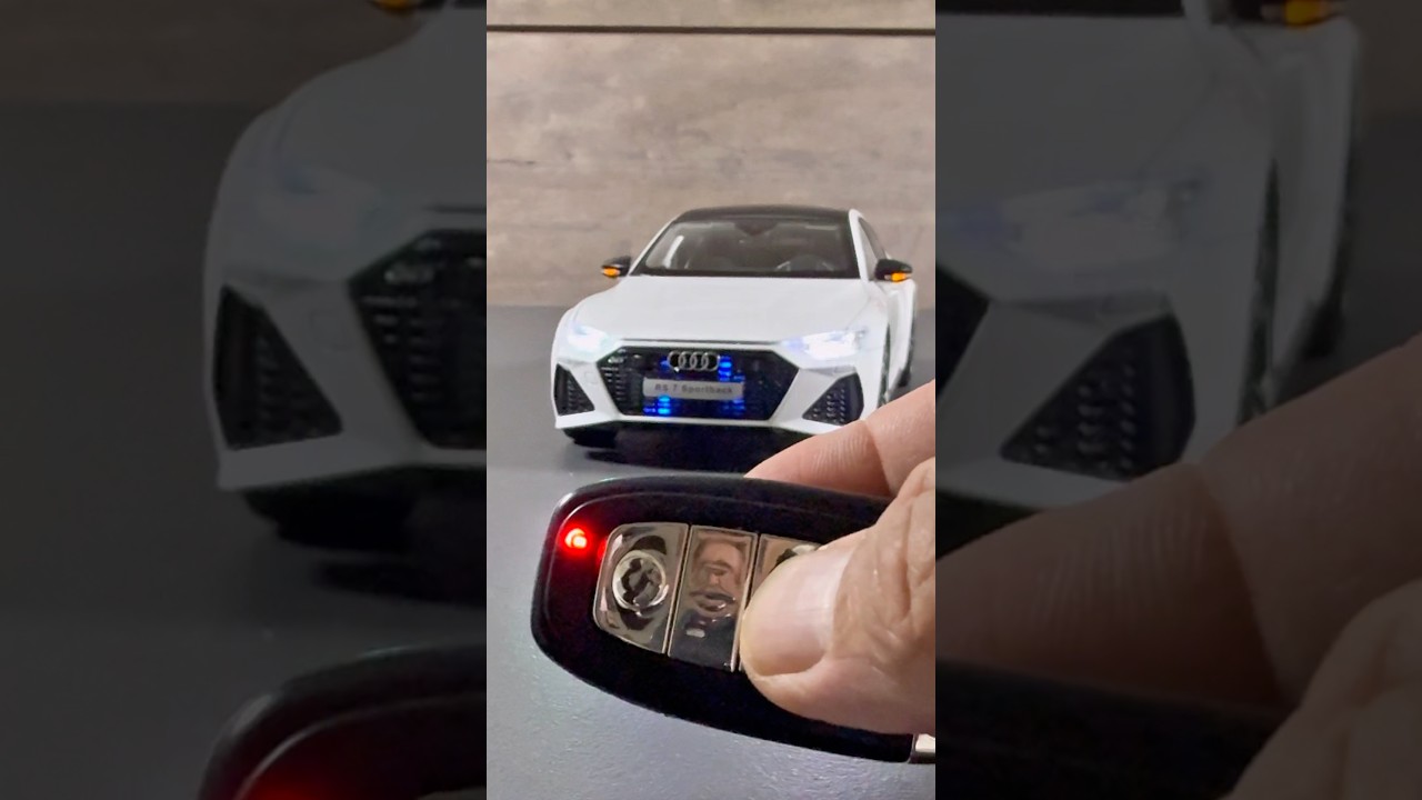 Audi RS7 Sportback Car White 1/18 Diecast Model Car Unboxing #diecast #modelcar #automobile #car