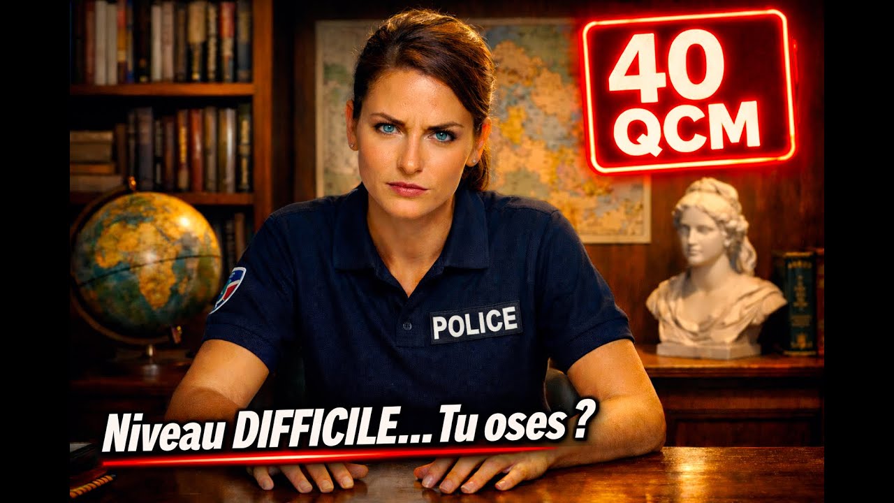 Concours Gardien de la Paix : Prépare la Culture Générale avec ce quiz niveau DIFFICILE :)