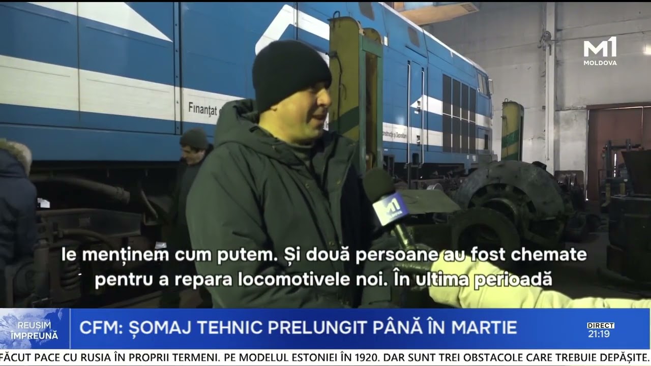 Șomajul tehnic la CFM, prelungit cu încă o lună. Aproximativ o mie de angajați rămân acasă
