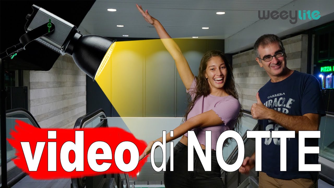 Come Illuminare un Video di NOTTE in ESTERNI con una sola Luce