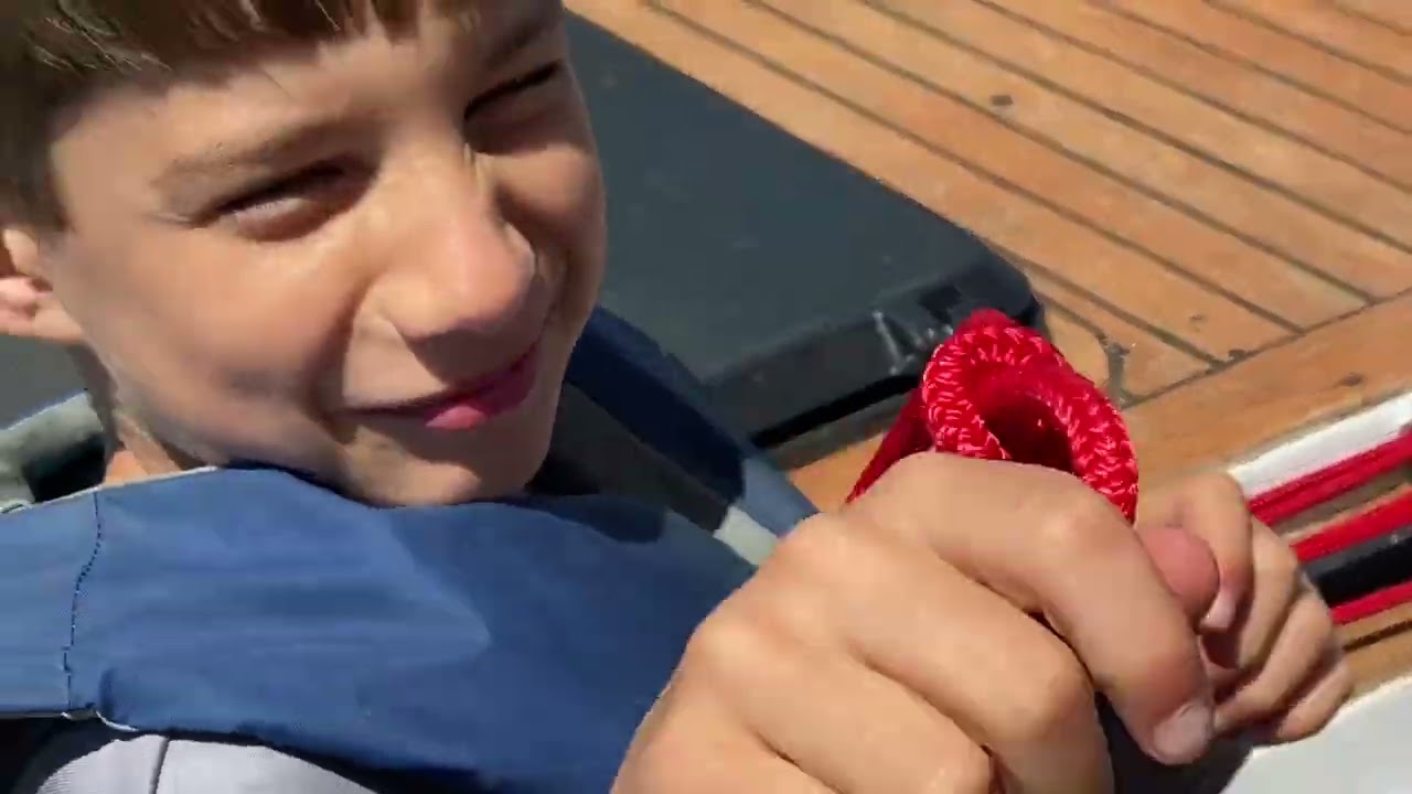 Teaching Our Nephew Nate to Tie a Bowline Knot | A Rhumb Line